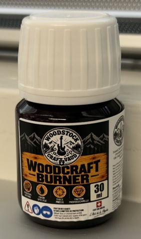 WOODCRAFT BURNER – Pot peinture à appliquer au pinceau 30 ml